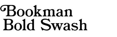 Bookman Bold Swash In Use Fonts In Use