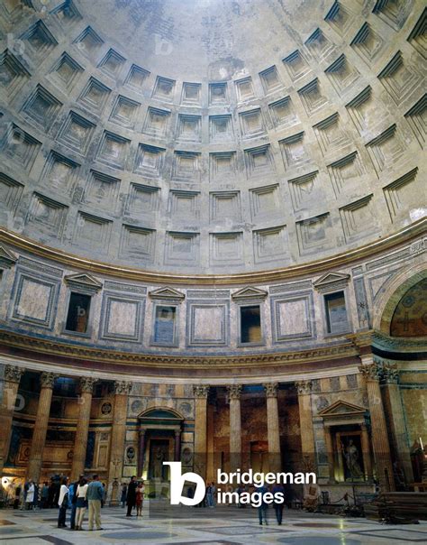 Image Of Roman Art View From The Inside Of The Pantheon Built