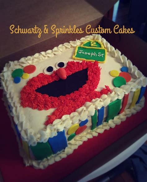 Elmo 2nd birthday cake | 2 birthday cake, Cake, Custom cakes