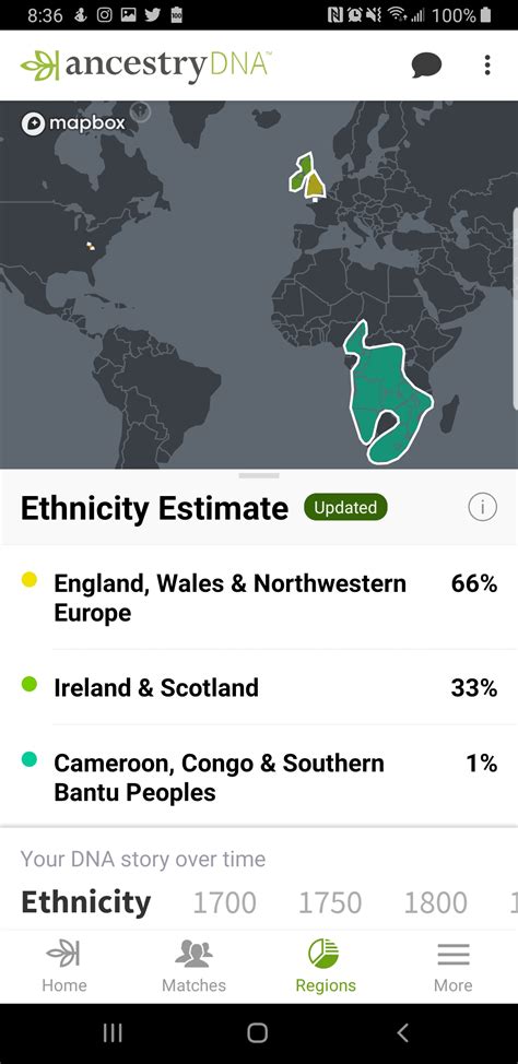 1% Cameroon, Congo, and southern Bantu has me curious about a family ...