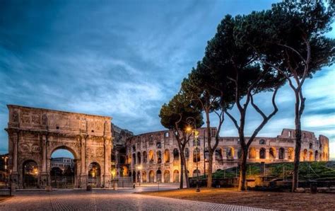 Rome Colosseo Colosseum Arco Di Constantino Photo Credit