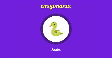 🐍 Snake emoji Copy & Paste - Emojimania