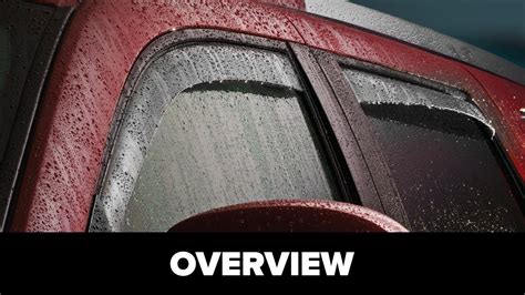 Weathertech Side Window Deflectors One Minute Overview Youtube