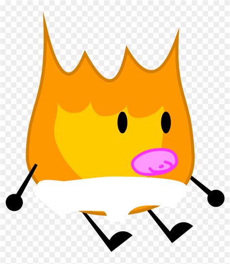 Baby Firey - Bfdi Firey - Free Transparent PNG Clipart Images Download