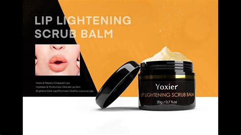 Yoxier Lip Lightening Scrub Balm Lightens Dark Lips Moisturizing Repair Anti Aging Brightening