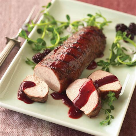 Blackberry Barbecued Pork Tenderloin