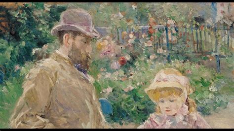 Eugène Manet mit seiner Tochter von Berthe Morisot Video von Günter