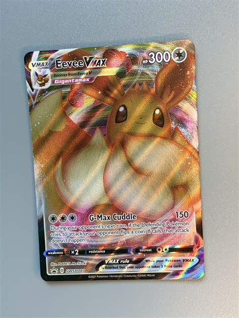 Mavin Pokemon Eevee Vmax Full Art Shining Fates Swsh Black Star