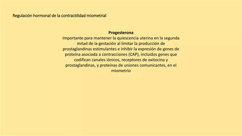 Fisiologia De Las Contracciones Uterinas Pptx