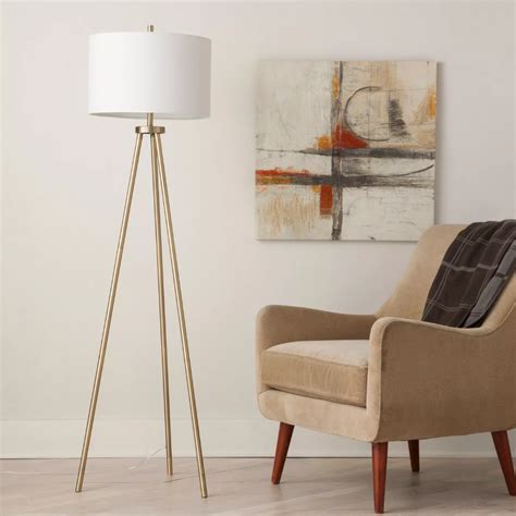 Ellis Tripod Floor Lamp Brass Project 62 Target Globe Floor Lamp