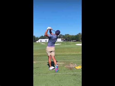 Collin Morikawa Golf Swing IRON SWING DTL Full Speed SLOW MOTION