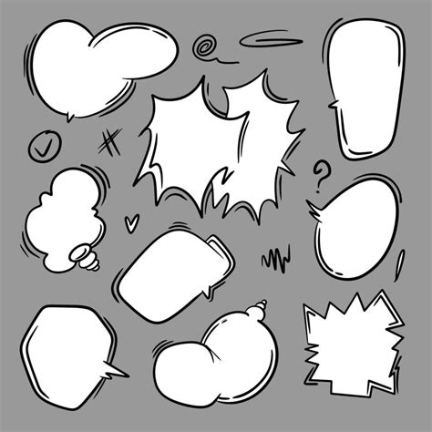 Comic Bubbles For Design Purposes 23133148 Vector Art At Vecteezy