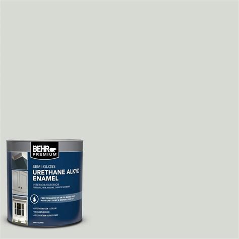 Behr Premium Qt E Pensive Sky Semi Gloss Enamel Urethane Alkyd