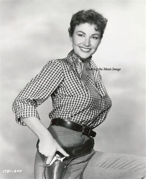 Mara Corday Original Pinup Photo Cowgirl W Gun 1955 Press Still Busty