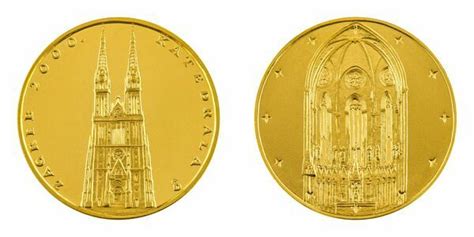 Medal Zagreb Cathedral Gold G Croatie Numista