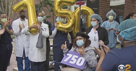 Triumph At NYU Winthrop As Patient No. 750 Leaves After Defeating Coronavirus - CBS New York