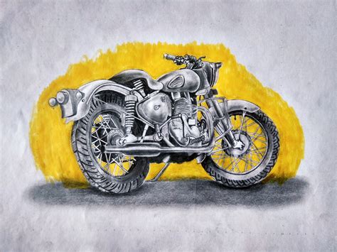 Cartoon Bullet Bike Drawing