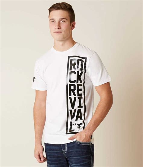 Rock Revival Barker T Shirt Mens T Shirts In White Buckle Rock Revival Sick Tees Shirt