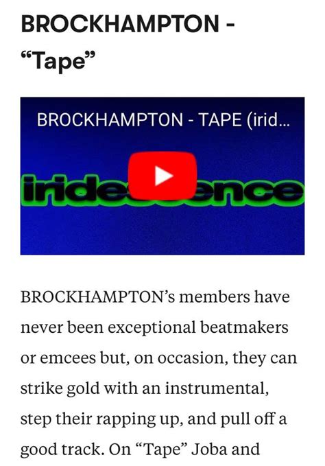 Fuck Pitchfork Pt R Brockhampton