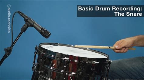 Basic Drum Miking The Snare Drum Youtube