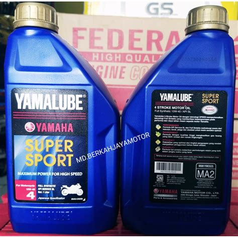 Jual Oli Yamalube Super Sport 4T Sae 10w 40 Full Synthetic 1lt 100