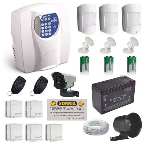 Kit Alarme Residencial Ou Comercial C Sensor Sem Fio Genno R 362