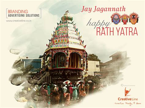 Jay Jagannath Happy Rath Yatra Rath Yatra Indian Illustration