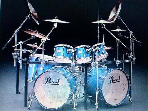 Pearl Drums Double Bass Drum Set Pearl Drums Drum Heads Vintage