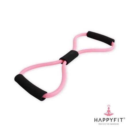 Happyfit 8 Toning Tube Resistance Band PINK ORIGINAL NEW Shopee