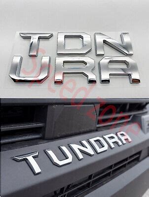 Chrome Emblem Compatible Toyota Tundra Front Grill Letters Ebay