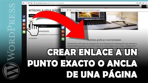 C Mo Crear Un Enlace A Un Punto O Ancla De Otra P Gina En Wordpress