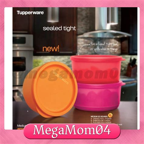 530ML Medium Go Rounds Tupperware Lunch Box Food Storage Food Container