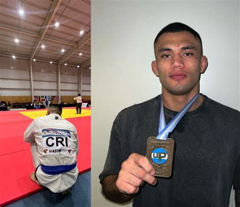 Atleta tico de jiu jitsu Sebastián Rodríguez compitió lesionado y ganó