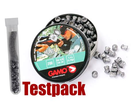 Testpack Rundkopf Diabolos Gamo Hunter Kaliber 6 35 Mm 1 4 G G