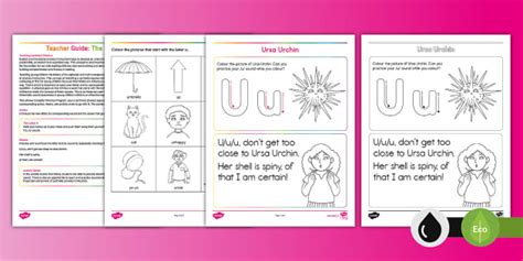 Phonics u Sound Worksheets - Teacher-made - Twinkl Canada