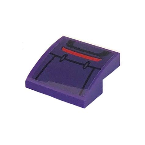 LEGO Slope 2 X 2 Curved With Zurg Shoulder Sticker 15068 Brick Owl