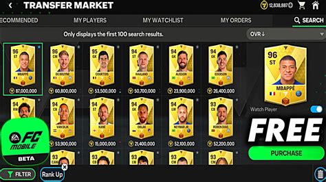 How The Fc Mobile Market Works Free Players Ea Fc Mobile Youtube