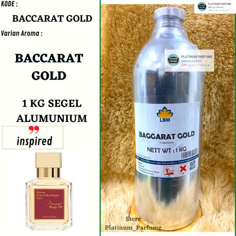 Jual Bibit Parfum BACCARAT GOLD MERAH Packing 1 KG SEGEL Alumunium