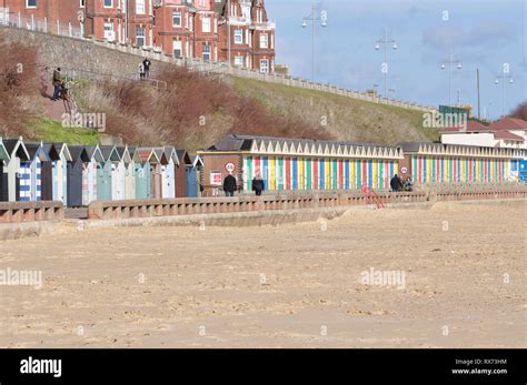 Beach Huts At South Beach Lowestoft Suffolk England Uk Stock Photo Alamy