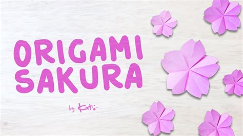 Origami Sakura How To Fold A Paper Cherry Blossom Youtube