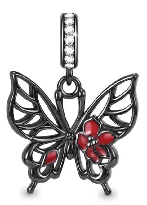 Md Charms Zawieszka Czarny Motyl Motylek S Allegro Pl