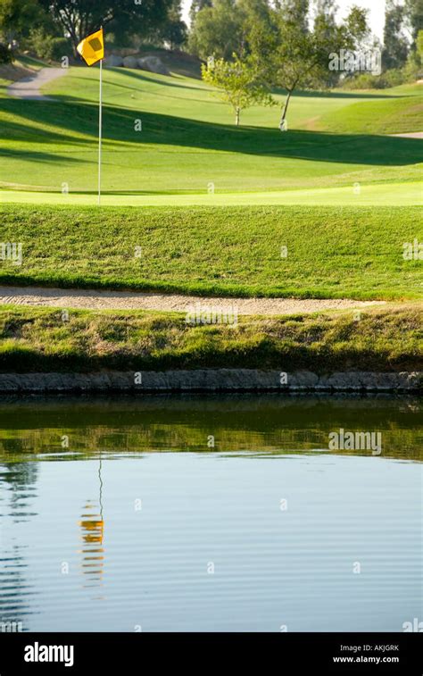 Golf course landscape Stock Photo - Alamy