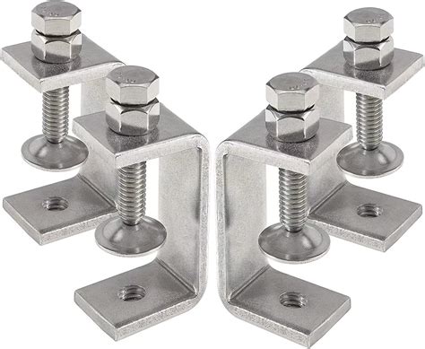 6 Pack C Clamps With Wide 9 16 1 5 8 Jaw Opening Stainless Steel