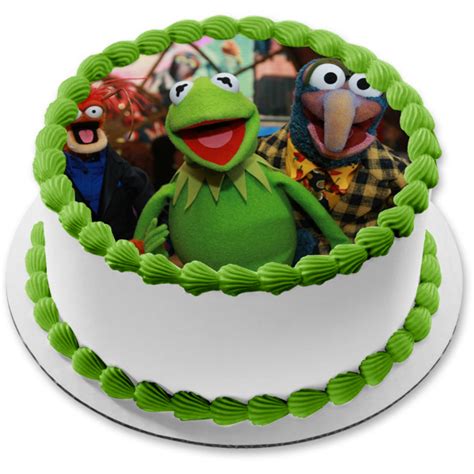 Disney The Muppets Kermit The Frog Gonzo Edible Cake Topper Image