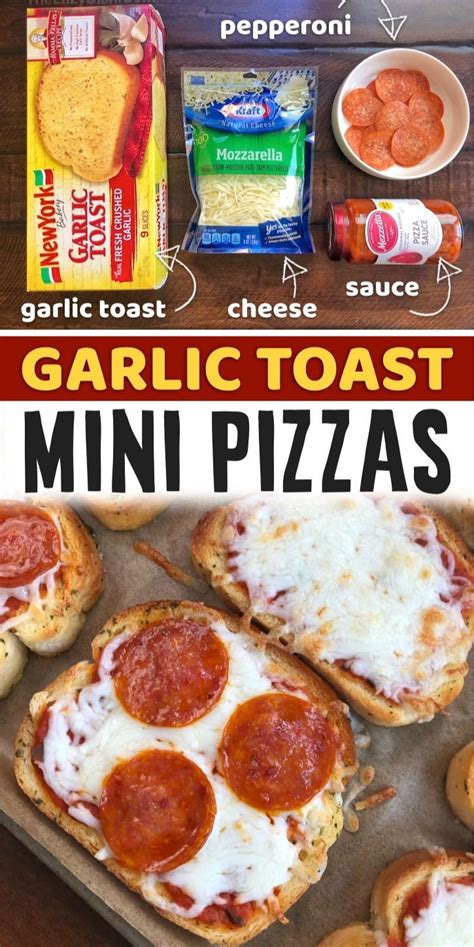 Quick Easy Mini Garlic Toast Pizzas The Lazy Dish Recipe Easy