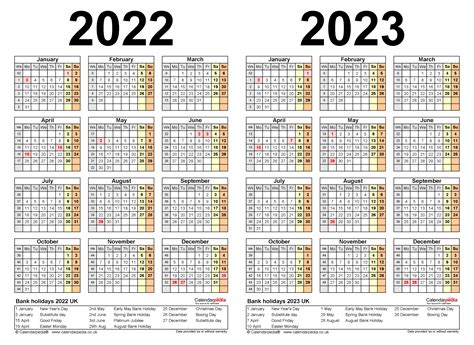 Three Year Printable Calendar 2021 To 2023 | Calendar Template Printable