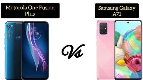 Motorola One Fusion Plus Vs Samsung Galaxy A Me Comparison Youtube