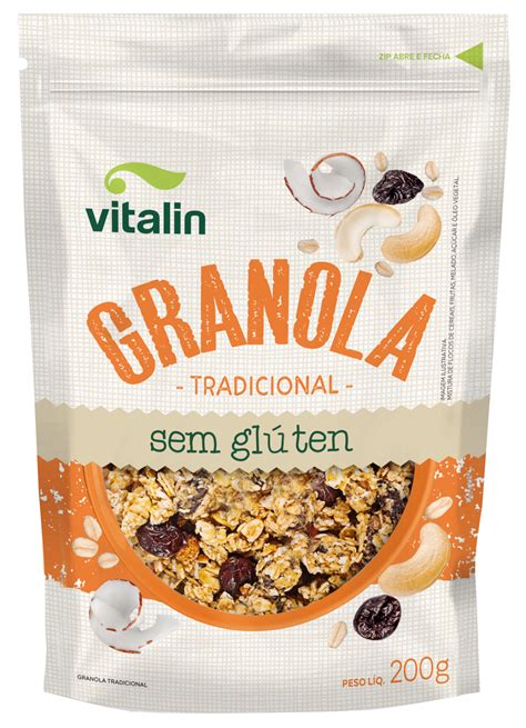 Granola Tradicional Sem Glúten Vitalin