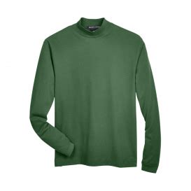 Devon Jones D Sueded Cotton Jersey Mock Turtleneck Forest Full