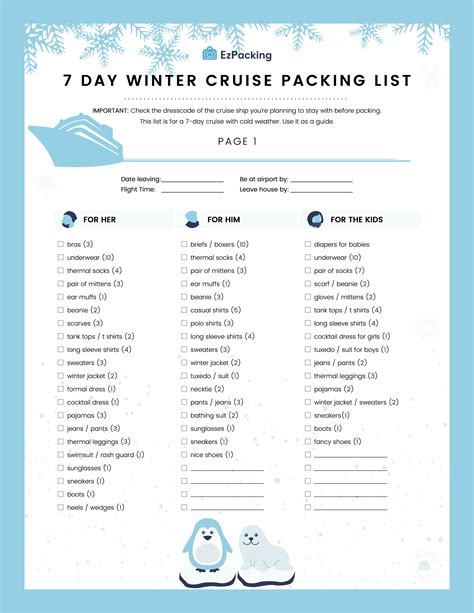 Alaska Cruise Packing List Complete Guide With Printable Images